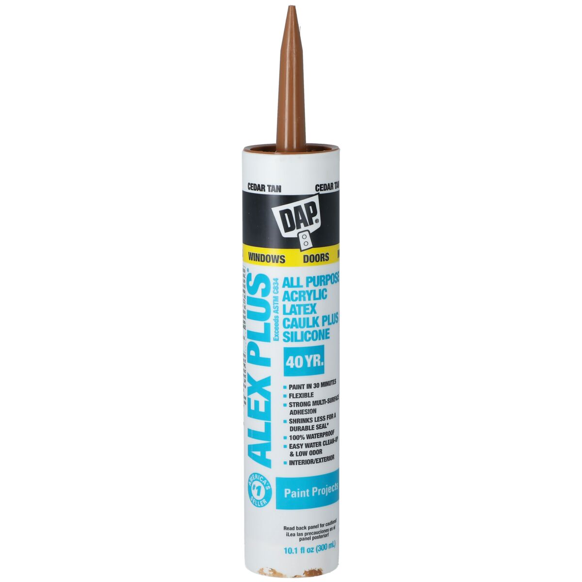 DAP Dap Alex Plus Acrylic Latex Caulk Cedar Tan 10.1fl oz.